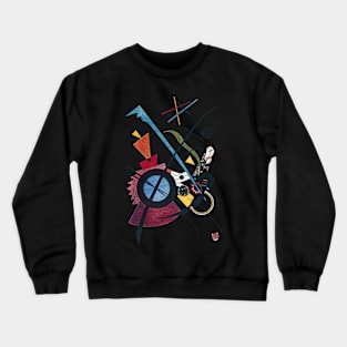 Crazy Colorful Abstract Uplifting Aesthetic Joy Kandinsky Crewneck Sweatshirt